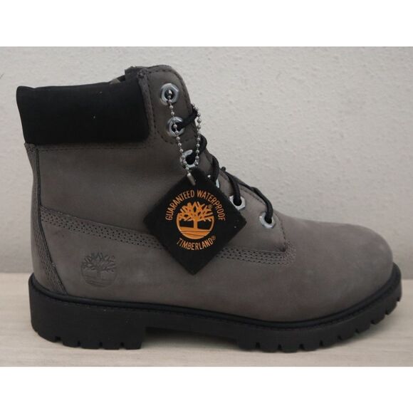 Timberland 0A64B9-033 Men's Sz 5.5M Med. Gray Nubuck Premium 6" Waterproof Boots - Picture 5 of 13